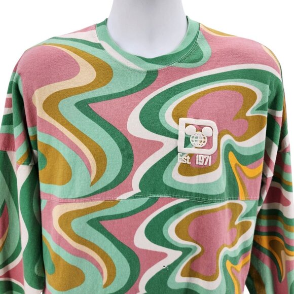 Disney X Spirit Jersey Adult Small Shirt Swirl Walt Disney World Multicolor - Picture 2 of 14